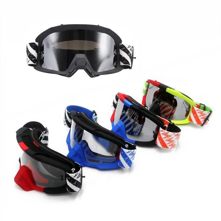 MT-Y836N goggle fitted under a motorcycle helmet with nose guard in use