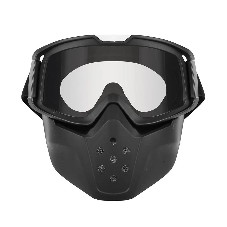 MT-Y838M motocross goggles with removable face mask and clear polycarbonate lens