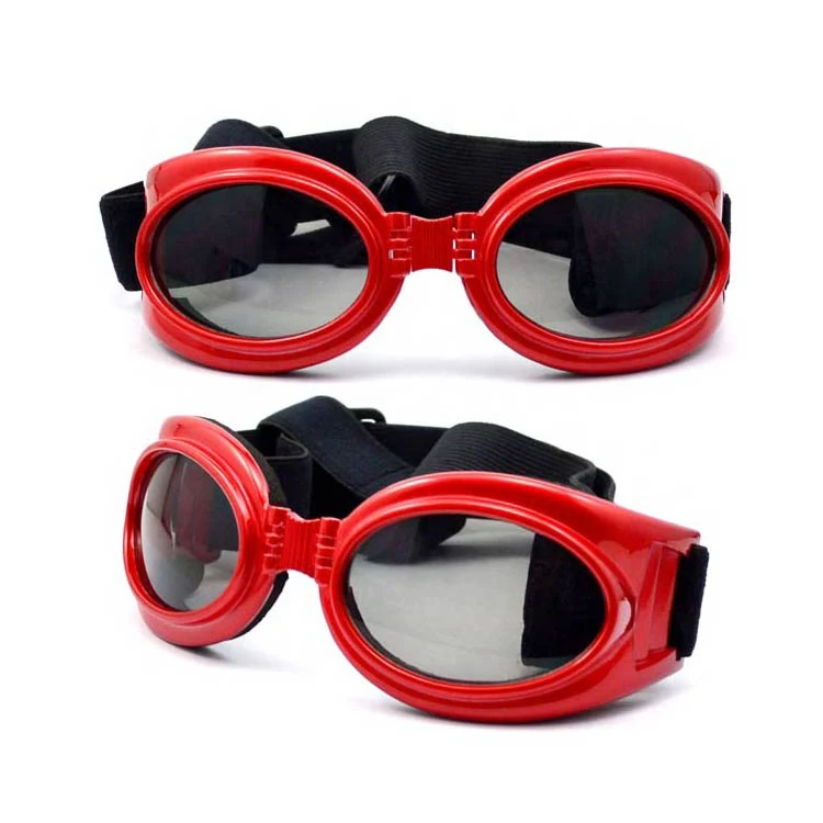 Close-up of PG-BP002 goggle frame with foam cushioning and adjustable strap fittings