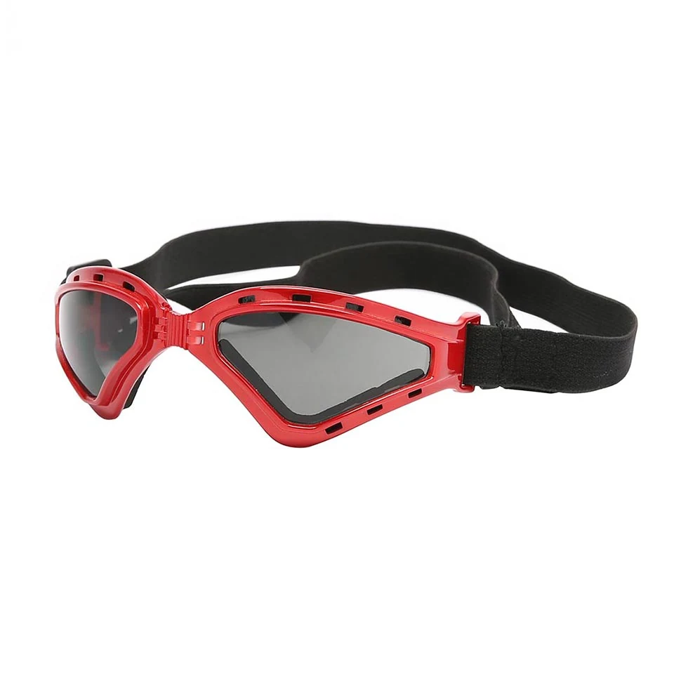 PG-BP005 anti-fog dog goggles with clear polycarbonate lens and foam-cushioned frame