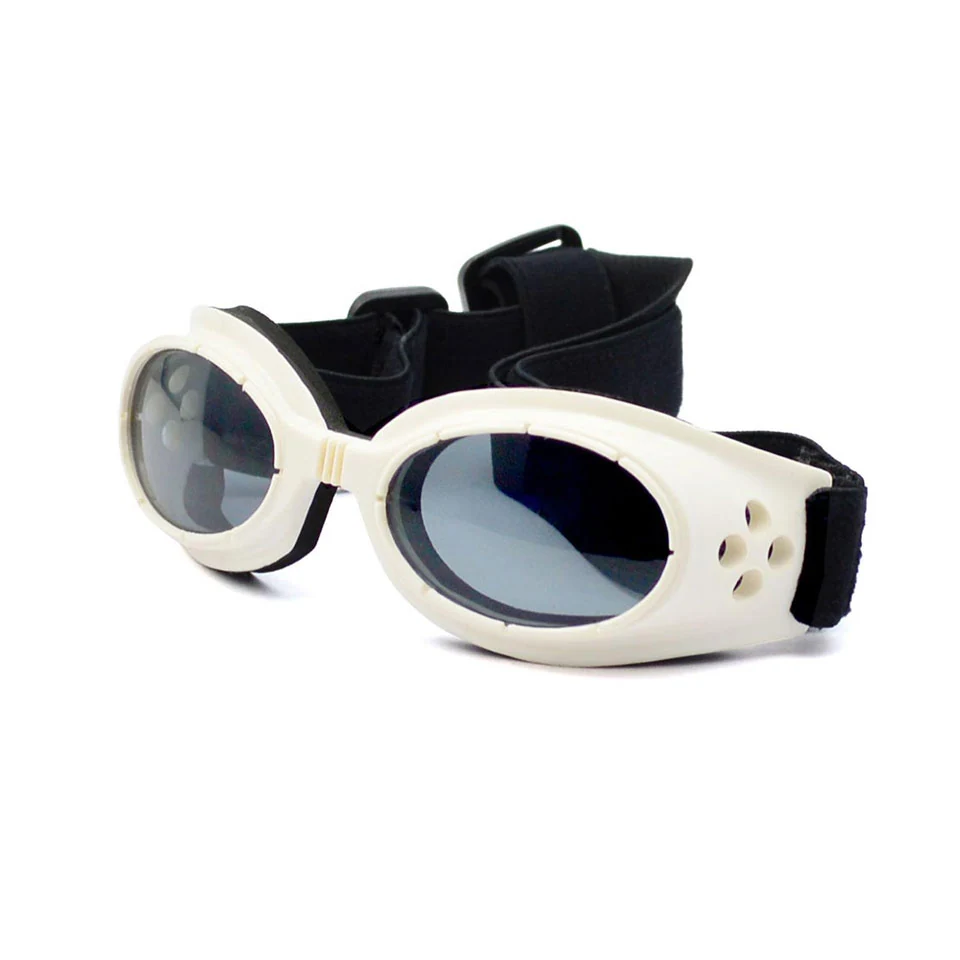 PG-BP029 pet goggles for small dogs with clear polycarbonate lens and foam-cushioned frame