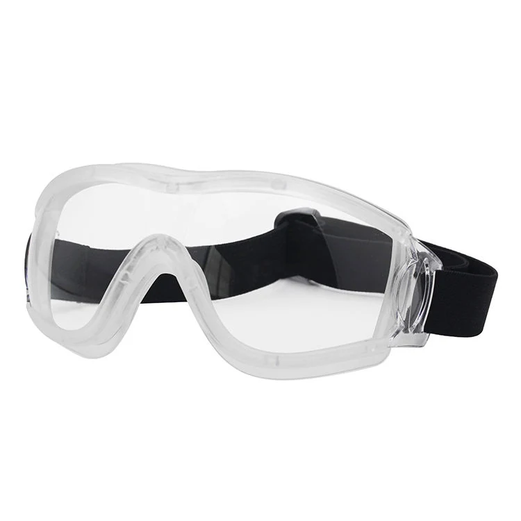 Close-up of SG-JN010 goggle lens with anti-fog and anti-scratch coating