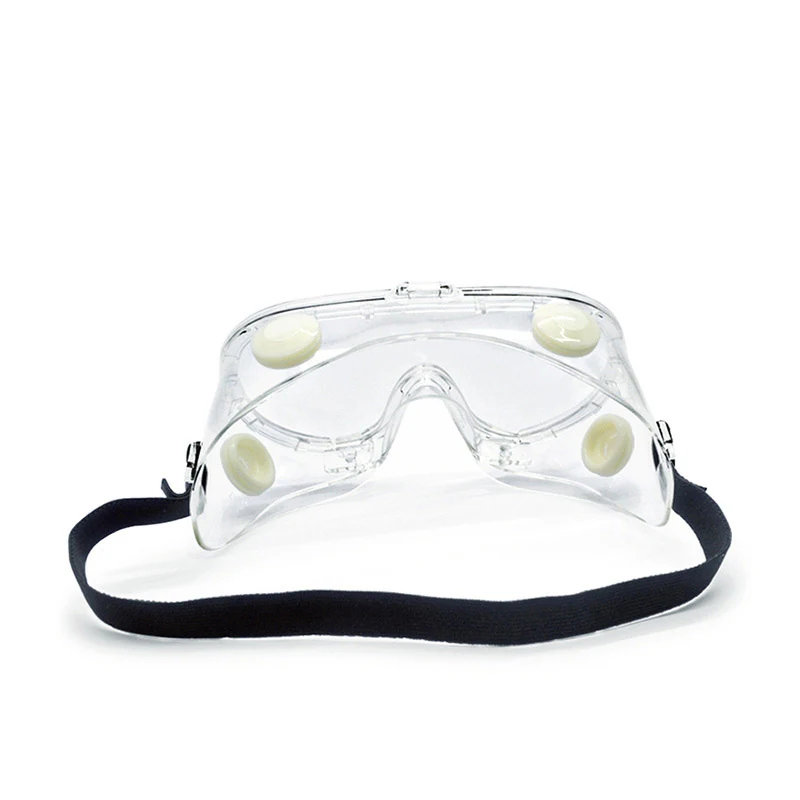 SG-JN001 goggle worn over prescription glasses, demonstrating OTG design