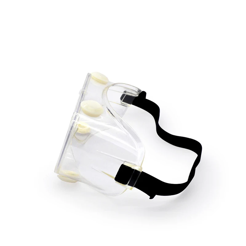 SG-JN002 goggle worn over prescription glasses, demonstrating OTG design
