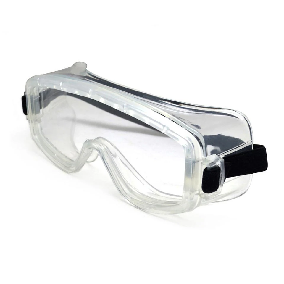 Side view of SG-JN074 goggle showing indirect venting and adjustable strap