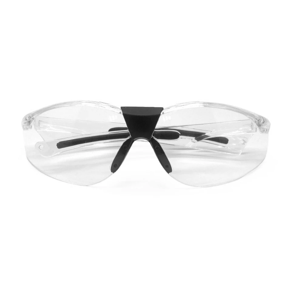 Set of SG-JN119 safety glasses with clear, yellow, and smoke lenses displayed side by side