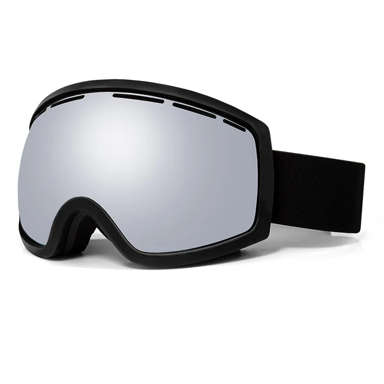 SK-J001 goggle fitted under a ski helmet with OTG design