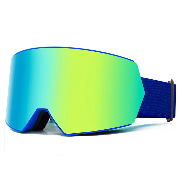 SK-J010M magnetic ski goggle with clear HD polycarbonate lens and minimalist TPU frame