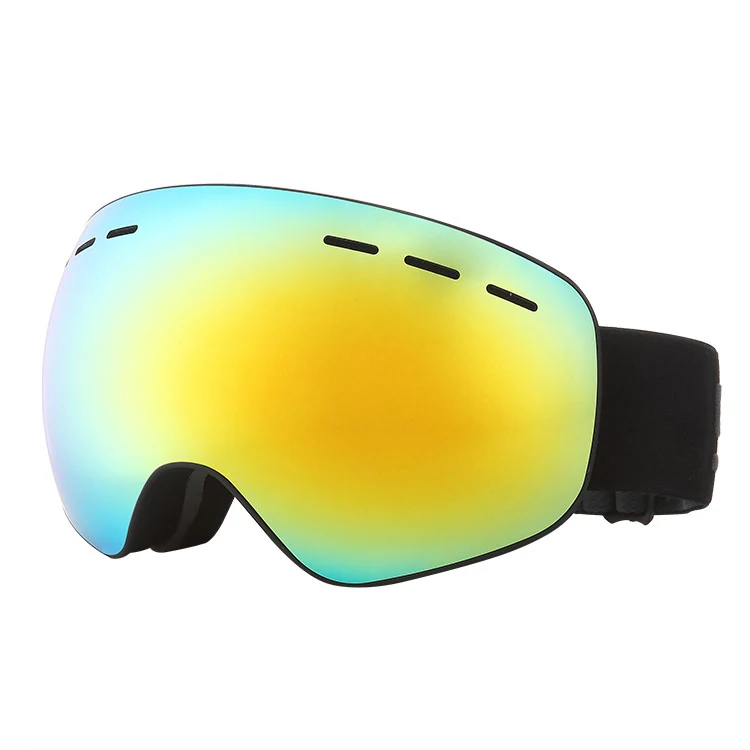 SK-J037 anti-fog snowboard goggle with HD spherical polycarbonate lens and flexible TPU frame