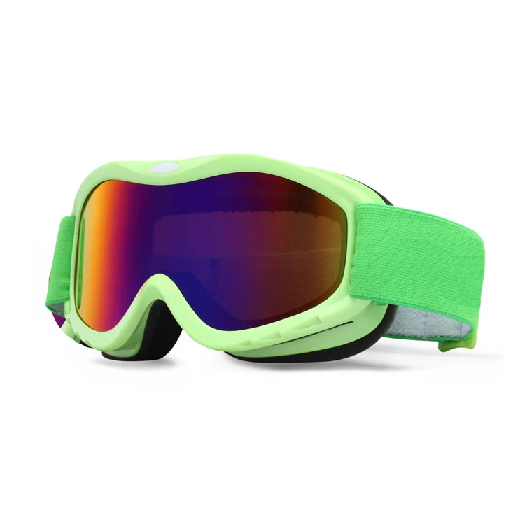 SK-Y657 custom ski goggle with clear HD polycarbonate lens and black TPU frame