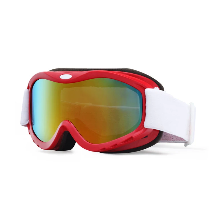Side profile of the SK-Y657 goggle highlighting the dual-layer lens and ventilation channels