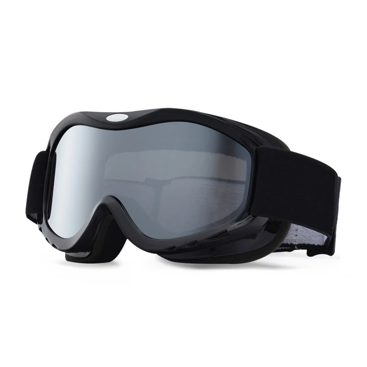 SK-Y657 ski goggle shown with triple-layer face foam and adjustable silicone-lined strap