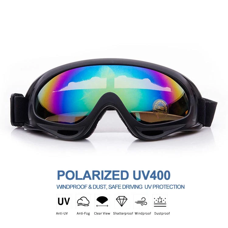 TA-J001 standard tactical goggle with clear polycarbonate lens and black TPU frame