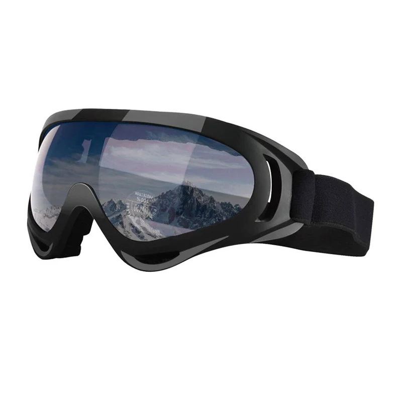 Side profile of the TA-J001 goggle highlighting the ultra-ventilated frame and breather sponge