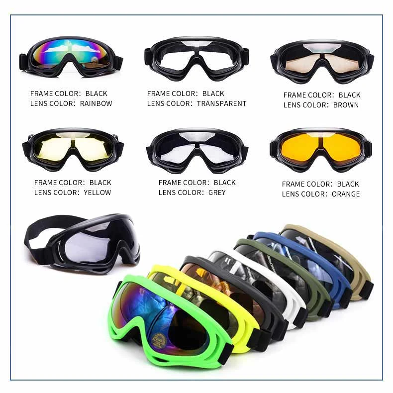 TA-J001 goggle fitted under a full-face motorcycle helmet