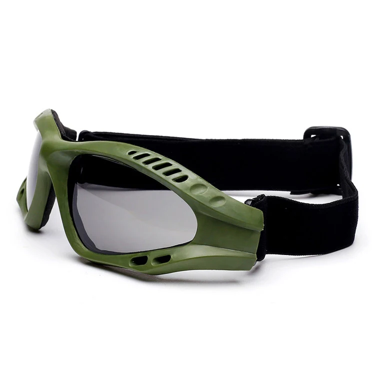 TA-J004 goggle in multiple colours with adjustable strap and foam lining visible