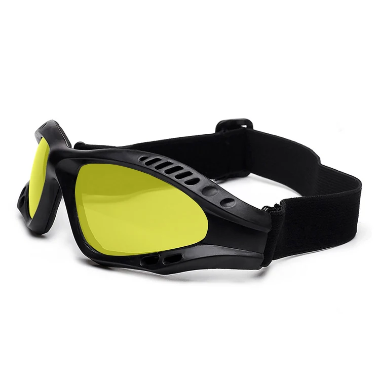TA-J004 goggle fitted under a tactical helmet for helmet compatibility