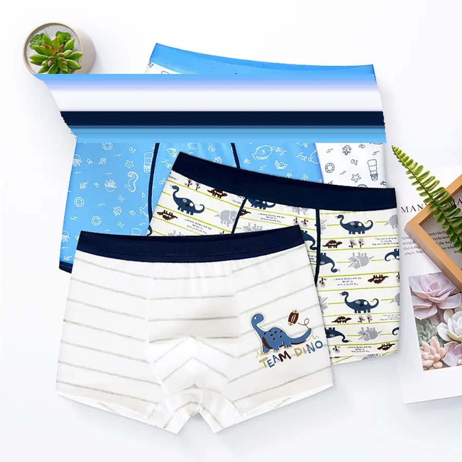 Boxers de algodón estampado para niños