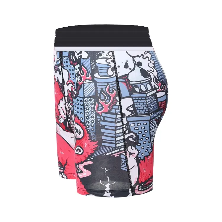 Custom Sublimation Printed Boxer Briefs With Jacquard Waistband view 3