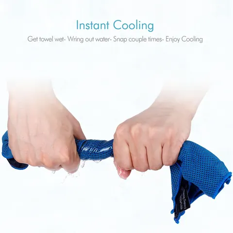 Instant Cooling Sports Towel Blue view 4