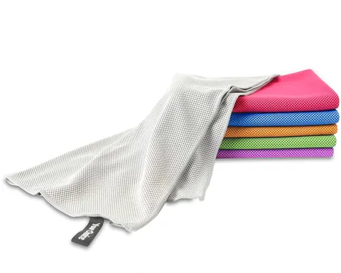 Toalla deportiva de enfriamiento instantáneo gris - 16 x 32 pulgadas vista 2