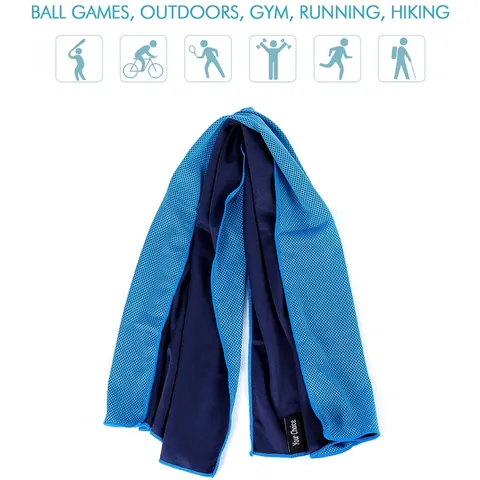Instant Cooling Sports Towel Blue view 5